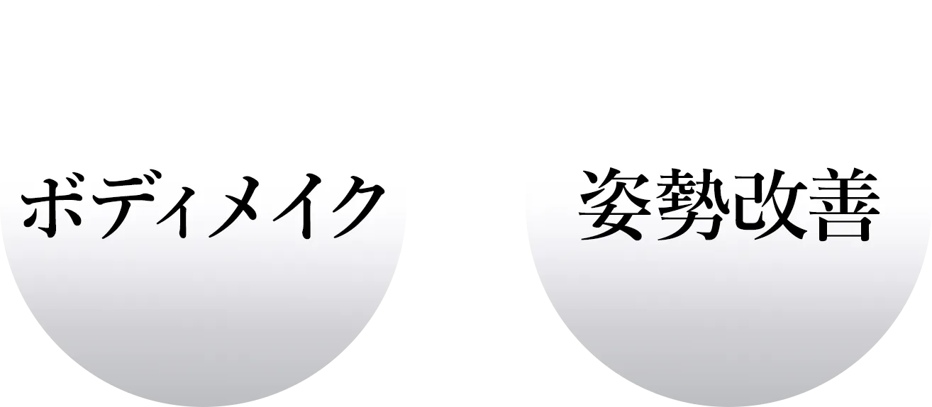 ボディメイクと姿勢改善